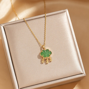 Collana di Tendenza in Acciaio Inossidabile con Chiusura di Sicurezza e Zirconi Incastonati, Stile Lussuoso e Alla Moda - Product Image 4