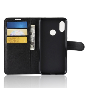 Protecteur de téléphone avec porte-monnaie fentes pour cartes Litchi Texture étui en cuir à rabat horizontal pour <span class=keywords><strong>Xiaomi</strong></span> Redmi 6 Pro / <span class=keywords><strong>Mi</strong></span> <span class=keywords><strong>A2</strong></span> <span class=keywords><strong>Lite</strong></span> - Product Image 5