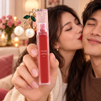 Gloss à lèvres végétalien personnalisé, label privé, sans cruauté, waterproof, fini mat, anti-transfert, rouge à lèvres liquide mat avec porte-clés