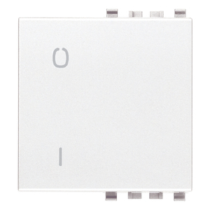White Wall <b>Switch</b> Button O I Symbol 4.46 Cm Length 2.29 Cm Height - Product Image 1