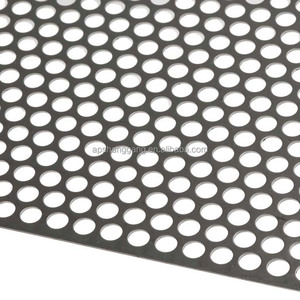 0.5 मिमी 1 मिमी मोटाई बड़ा एल्यूमीनियम पंचिंग बोर्ड गोल छेद 304 316 स्टेनलेस स्टील छिद्रित धातु शीट जाल सजावटी के लिए - Product Image 2