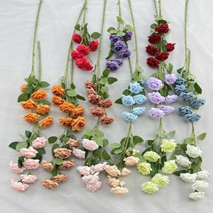 Rosas Artificiales de Seda, Flores Multicolores para Decoración de Bodas, Decoración del Hogar, Accesorios de Fotografía, Alta Simulación - Product Image 3