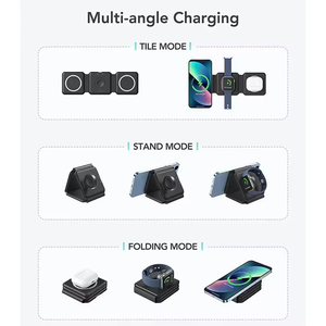 Cargador Inalámbrico Magnético Plegable, Estación de Carga Inalámbrica, Estación de Carga Rápida y Flexible, Cargador de Inducción 3 en 1 - Product Image 4