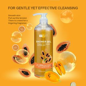 Popular Pawpaw Shower <strong>Gel</strong> Glycerin Nourishing 1000ML Wholesale Deep Cleansing for Body Care Refreshing and Exfoliating Body Wash - Product Image 5