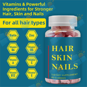 Gummies à la fraise pour cheveux, peau et ongles – Prix de gros – Compléments alimentaires – Gummies de beauté avancés très demandés - Product Image 4