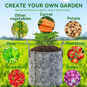 Faites pousser vos meilleures fraises : Sacs en tissu durables <span class=keywords><strong>de</strong></span> 5 gallons d'août - Résistants aux déchirures pour une <span class=keywords><strong>saison</strong></span> abondante - Product Image 4