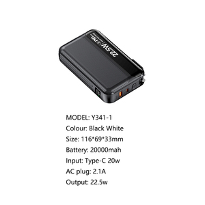 OEM 20000mAh piccolo potente Power Bank con 22.5W cavo di ricarica rapida funzione di ricarica rapida per iPhone15 10W/20W potenza di uscita - Product Image 6