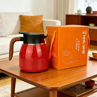 Carafe à café isotherme en acier inoxydable 316 de 37 oz/1100 ml, thermos sous vide avec infuseur à thé pour boissons chaudes et froides