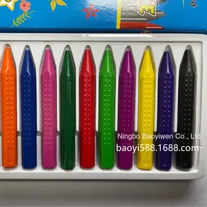 निर्माता 12 रंग गैर-धुंधला प्लास्टिक क्रेयॉन रंगीन ड्राइंग पेन किंडरगार्टन बच्चों के तेल रंगीन पेंसिल की आपूर्ति करता है - Product Image 4