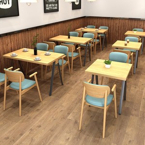 Barbacoa y olla caliente, muebles de comedor para restaurante, cabinas de restaurante occidental, mesas, sillas, sofá, sillas de comedor de madera maciza - Product Image 4
