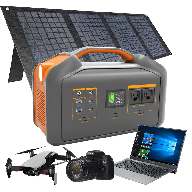 High Quality 700W 1000W 1500W Generator Solarenergy Power Bank Manufacturer Lithium Portable Power Station Case