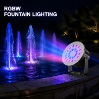 Lumière LED sous-marine certifiée CE IP68, en acier inoxydable, RGB, à intensité variable, submersible, pour piscine, fontaine, paysage, 5 ans de garantie