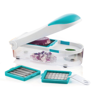 Ecologische plastic snijder, groentesnijder, aardappel schiller, kaassnijder, groentesnijder, knoflookpers, afgietbak, mandoline