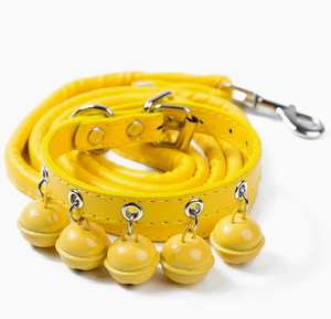 Collier réglable en cuir PU pour animaux de compagnie, avec clochettes, plusieurs couleurs, collier décoratif pour chiens et chats, pour chiots, animaux de compagnie de taille moyenne et grande, pour la promenade quotidienne - Product Image 5