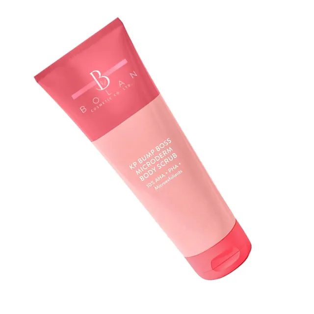 OEM Pink Matte Balsem tubuh Scrub Balm untuk kulit dewasa pengelupasan dan peremajaan