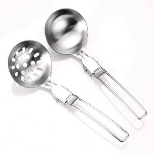 Juego de Utensilios de Cocina Portátiles de 6 Piezas de Acero Inoxidable 304 Ecológico para Campamentos y Picnics al Aire Libre, Vajilla Plegable para Saltear - Product Image 2