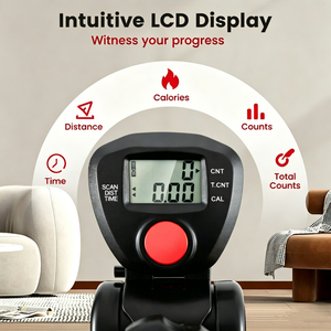 Vélo d'appartement ATHSPO pour adultes – Appareil d'exercice des jambes avec <span class=keywords><strong>compteur</strong></span> pour membres supérieurs et inférieurs - Product Image 2