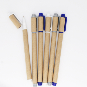 Plastic Kraft <b>Paper</b> Tube Pen Office School Custom logo Eco Friendly Writing Ballpoint Pen - Product Image 3