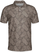Zomer Custom Logo Fruit Patroon Overal Afdrukken Ademend Snel Droog Slim Fit Golf Polo T-Shirt Voor Mannen