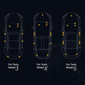 AngelHue для Tesla модель 3/Y/S/X Ультра-яркие Внутренние светодиодные лампы освещения Комплект аксессуаров подходит для багажника, Frunk, дверного фонаря - Product Image 5