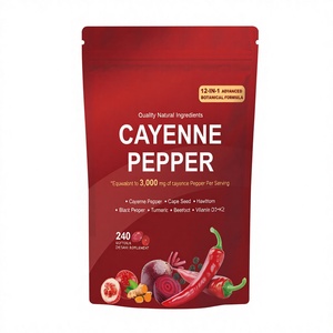 OEM <strong>Cayenne</strong> <strong>Pepper</strong> <strong>Capsules</strong> - 12-in-1 Advanced Formula, Supports Circulation, Metabolism &amp; Immune Health 240 Softgels - Product Image 1