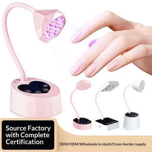 Lotus Rechargeable UV LED Nail Lamp <b>Sensor</b> <b>Light</b> Therapy Dryer Heart Base Desktop Quick Cure Nail Tip Lamp - Product Image 2