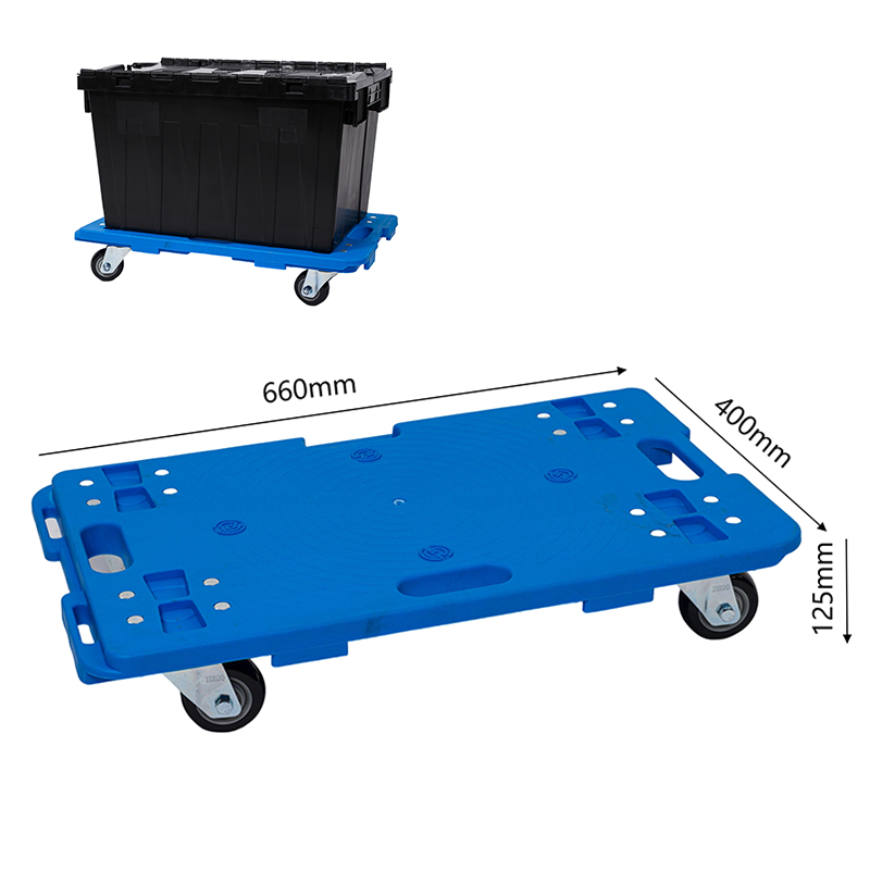 Customizable Four Wheel Folding Flatbed Plastic