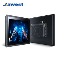 Industrial Embedded TFT Panel Pc 15 pulgadas capacitiva impermeable J1900 Win Linux Embedded Fanless pantalla táctil todo en una computadora