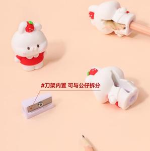 Sacapuntas Portátil Mini <span class=keywords><strong>de</strong></span> Dibujos Animados <span class=keywords><strong>de</strong></span> Conejito Dulce <span class=keywords><strong>de</strong></span> Zhejiang, con Forma <span class=keywords><strong>de</strong></span> Fresa, para Estudiantes - Product Image 5