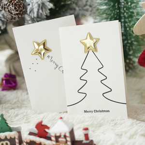 Cartes de vœux de Noël pour le jour de Noël Vente en gros Amour Offset Imprimé 3D mignon créatif Joyeux Noël - Product Image 4