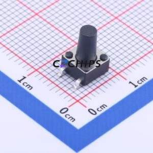 K2-6639SP-L3SC-04 Tactile Switch SMD-4P,6x6mm Switch 1.8N Vertical Mount 6mm 6mm - Product Image 1