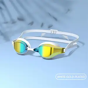 Logotipo personalizado espelhado natação óculos proteção UV corrida adulto melhor natação óculos