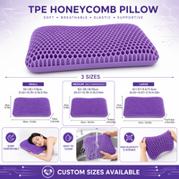 Oreiller papillon ergonomique en TPE pour le soutien du cou, sans pression, anti-rides, respirant, lavable et rafraîchissant