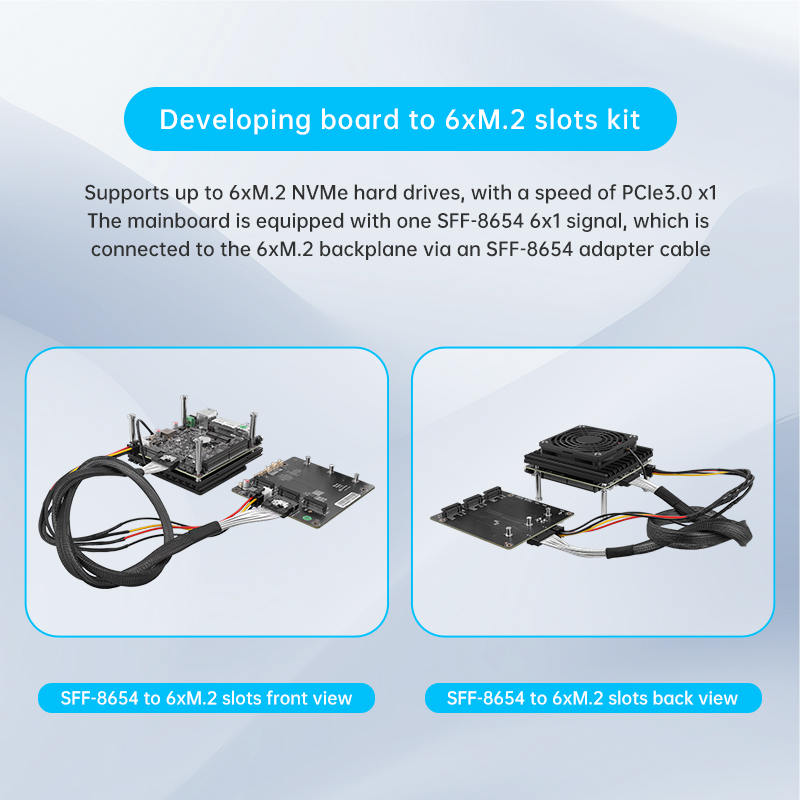 เพิ่มชุดอุปกรณ์ 6xM.2 NVMe