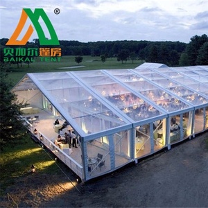 Grande tente commerciale blanche pour événements en plein air, décoration de plafond, tente de mariage de luxe pour 500 personnes - Product Image 6