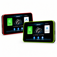 Système de navigation portable Aoocci Motorcycle CarPlay GPS 5 pouces avec Android Auto sans fil et DVR
