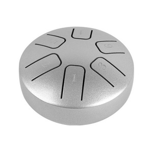 6 notes 3.8 pouces Mini tambour à langue en acier tambour à main tambour <span class=keywords><strong>Zen</strong></span> tambour <span class=keywords><strong>Instrument</strong></span> <span class=keywords><strong>de</strong></span> percussion pour l'éducation musicale des débutants - Product Image 1