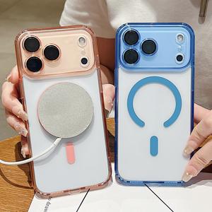 Nouvelle coque magnétique pour iPhone 17 Pro, couleur transparente avec découpes précises, coque antichoc pour 16 Pro - Product Image 1