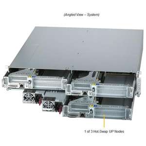 Supermicro-Chasis de 3 nodos de 5ª generación, Xeon, 512GB, DDR5, 2x PCIe5, HHHL, FHHL por nodo, 2 unidades, 2U, 1 unidad, 1 unidad - Product Image 3