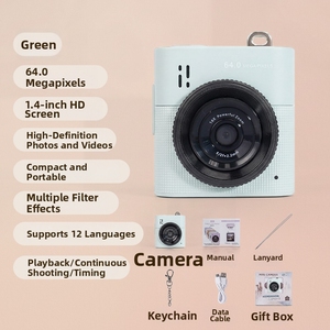 กล้องดิจิตอลสำหรับเด็ก หน้าจอ 2.0 นิ้ว ความละเอียด Full HD 1920x1080 เซ็นเซอร์ CMOS 120 °   กล้องขนาดเล็กแบบพกพา รองรับ WIFI มุมกว้าง - Product Image 6