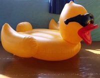 Flotteurs gonflables populaires Paon, Cygne, Canard Jaune, Aigle américain pour la natation