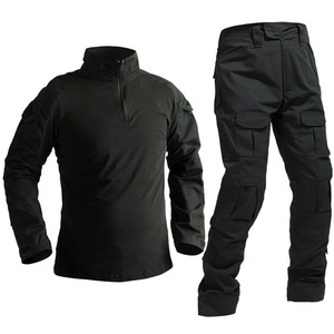 Ensemble uniforme <span class=keywords><strong>tactique</strong></span> camouflage pour homme, chasse en plein air, randonnée, entraînement, pantalon long, chemises à manches longues, tenues tactiques - Product Image 2