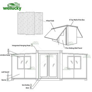 WELLUCKY - Casas Prefabricadas Modulares Plegables y Móviles Directamente de Fábrica, Casa Contenedor Económica, Casa de Camping Desmontable, Casa Móvil - Product Image 6