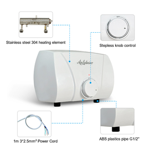 El calentador de agua eléctrico sin tanque doble de 5,5 kW más vendido de China para uso comercial al aire libre plástico LED de <span class=keywords><strong>bajo</strong></span> <span class=keywords><strong>consumo</strong></span> - Product Image 1