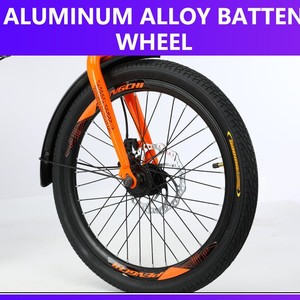 Bicicletta Pieghevole in Acciaio al Carbonio, 21 Velocità, 26 Pollici, Unisex, Leggera, Portatile, per Pendolari, con Sospensioni e Freni a Cavo - Product Image 5