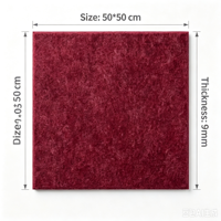 Panneaux acoustiques en PET ignifuges, panneaux muraux en feutre PET, panneaux acoustiques pour bureau et studio, réduction du bruit, absorption acoustique