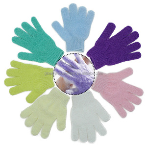 1 Paire de <span class=keywords><strong>Gants</strong></span> de Douche Exfoliants Corporels en Nylon Réutilisables pour Hommes et Femmes, Nettoyage Profond Doux pour la Peau - Product Image 2