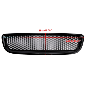 Pour <span class=keywords><strong>Volvo</strong></span> S40 <span class=keywords><strong>V50</strong></span> 2008-2012 Grille de pare-chocs avant noire brillante en nid d'abeille - Product Image 2