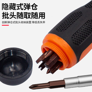 19 In 1 Ratchet <b>Screwdriver</b> <b>Set</b> Phillips And Flathead <b>Bits</b> Portable Manual Repair Tool For Home And Appliance Fixing - Product Image 2