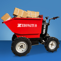 Akku-betriebener 4-Rad-Minidumper für Landwirtschaft, 500 kg/300 kg Ladekapazität, Chinesischer Motorschubkarren